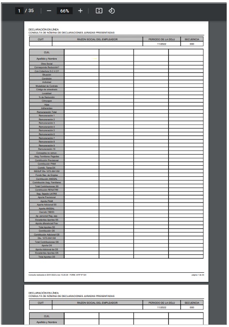 Imagen de sistema para consulta de nómina