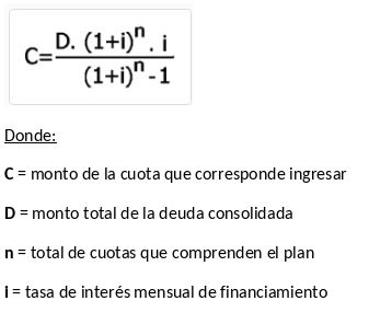 Fórmula plan emergencia sequia